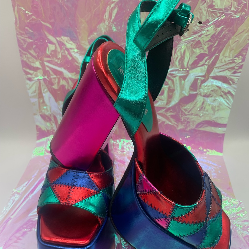 Jeffrey Campbell Seventyone Patchwork Platforms - image 4